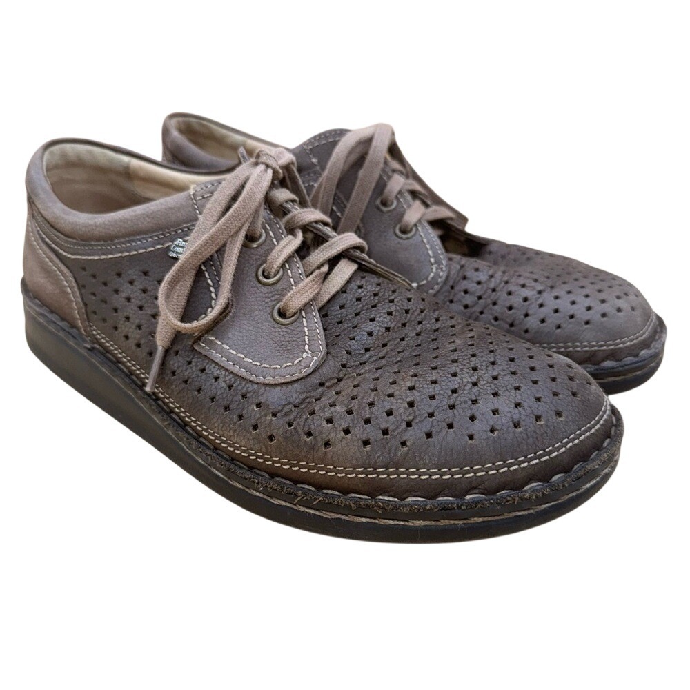 Finn Comfort Baden Brown Lace-up Oxford Shoes, Men's 8, Women's 10, EUC